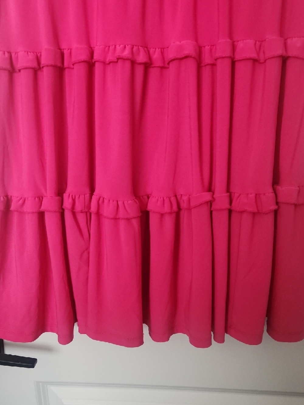 Tommy Hilfiger Sleeveless Tiered Midi Dress - Hot Pink - Picture 3 of 6
